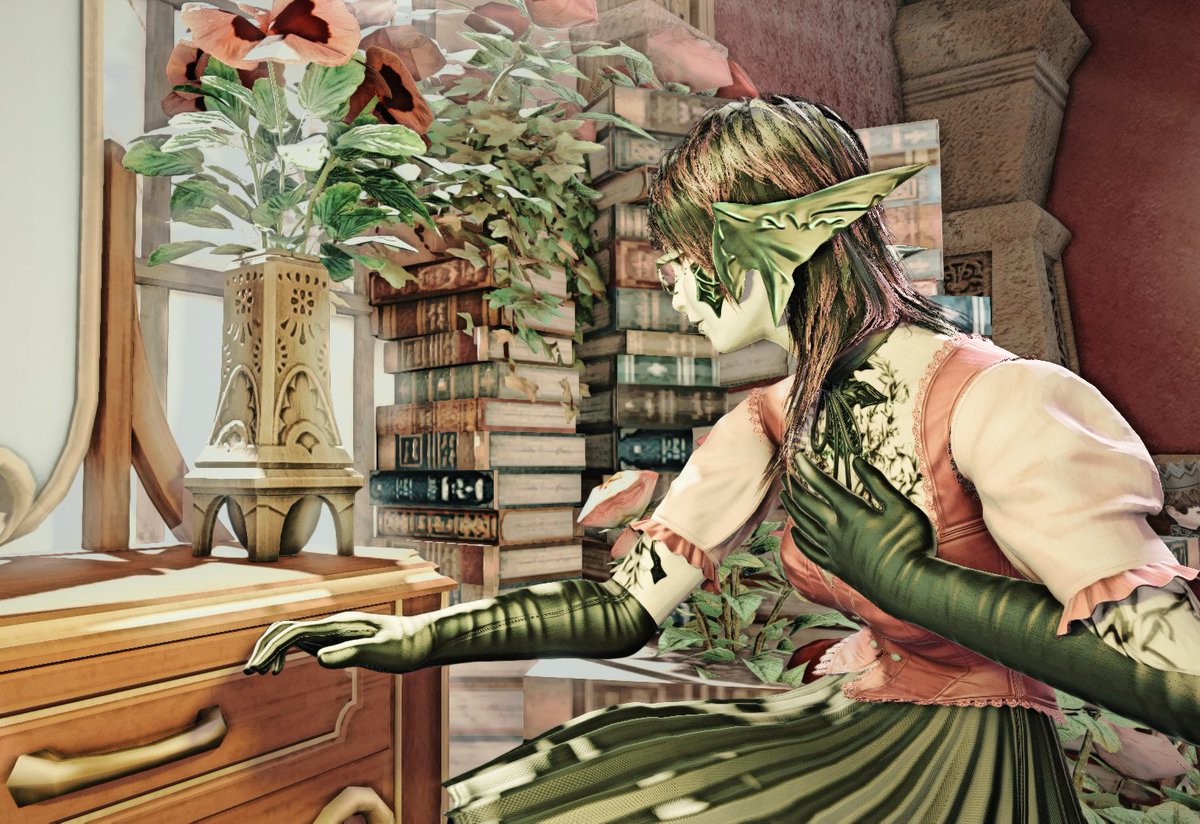 AigleFess's tweet photo. I don't have a caption for this one, sorry. Right place, and had the right outfit.

#ffxivaura #ffxivgposers #gposers #EorzeaPhotos #85club #StudioApurva https://t.co/0VDjptjyUl