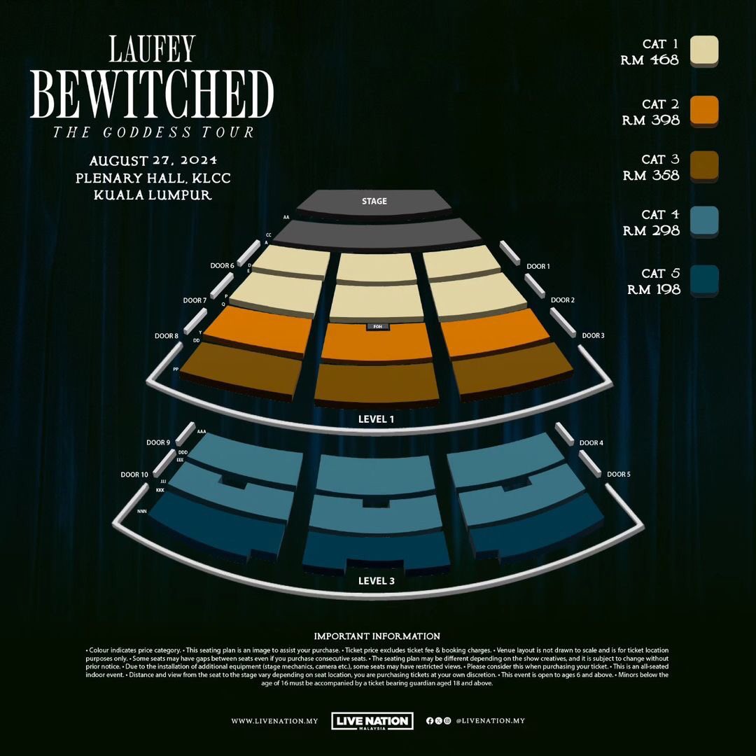 Laufey — Bewitched: The Goddess Tour

27 August 2024 • Plenary Hall, KLCC
General on sale 7 May (11am)
🔗golive-asia.com