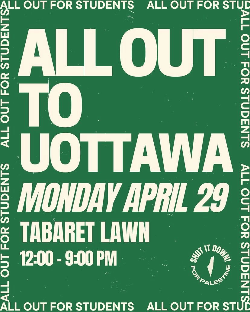 lmao Uottawa trying to threaten students and say “occupation isn’t tolerated” is so ironic. free Palestine and see y’all there !!!!