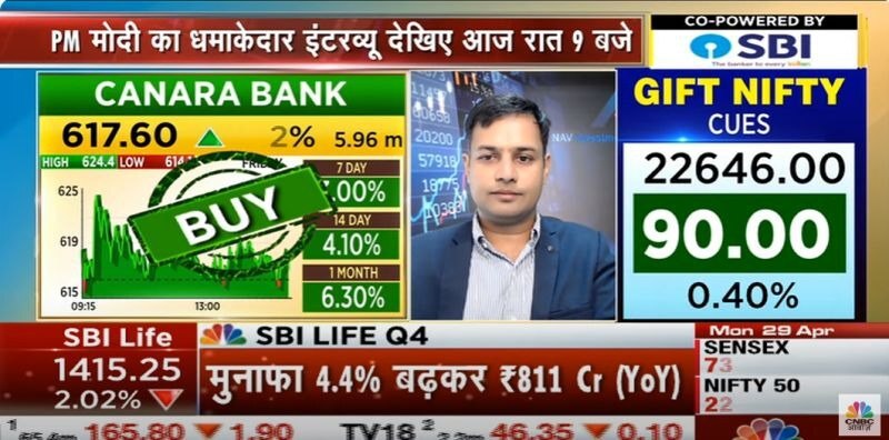 #Canara Bank and PSU Banks showing strength, with ICICI Bank Good Nos even Pvt Banks will do the follow up momentum. #Telegram : t.me/bahetyashish