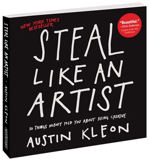 Hi everyone👋, I finished reading  'Steal Like an Artist' by @austinkleon , This was actually the first book I've ever read outside of schoolwork, here are few points i liked in this book

Original -> copying from hundred's of resources
copy copy copy until you find yourself