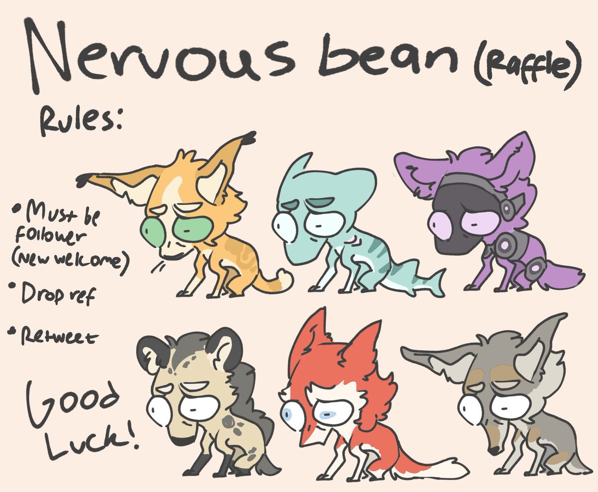 FluffMika's tweet image. Road to 300 followers art raffle! 

🍓Wanna get drawbd as a Nervous bean? Then follow the rules below and you might be one of the 3 winners! 🍓