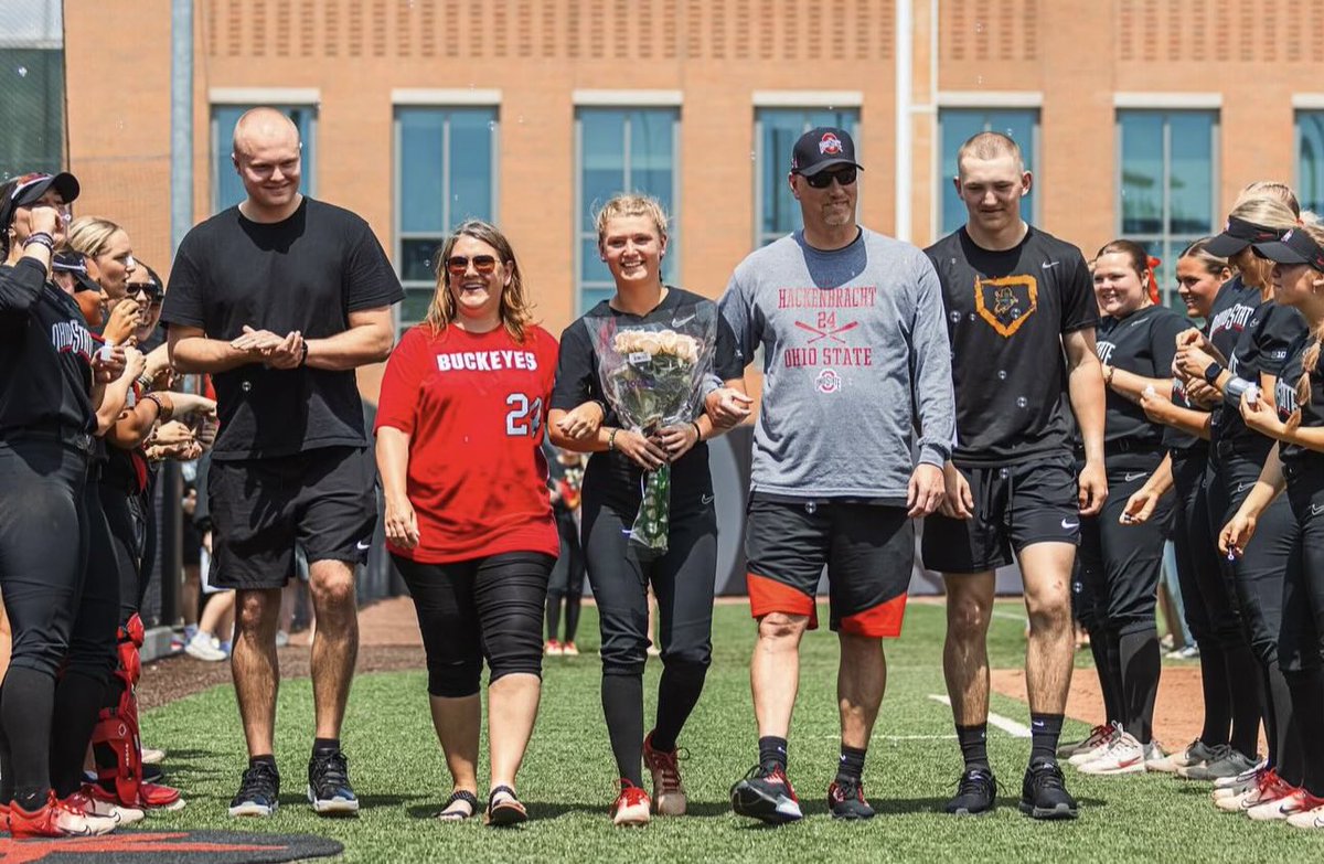 I am so proud of everything that this girl has accomplished as a Buckeye. 3 time All Big Ten performer, one of the top homerun hitters in program history and finishing up a Master’s Degree in coaching. Not sure I could have written a better script than that!