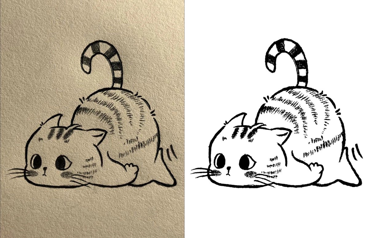 TinyScanner_app's tweet image. Use TinyScan to clearly save your sketch in one tap😘