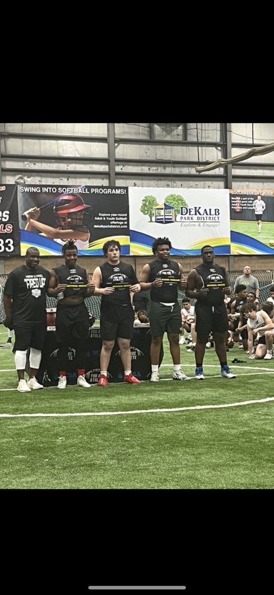 Thank you @youareathlete for the great showcase and being chosen for one of the top lineman and prospect. I got chosen for the all American showcase in Texas