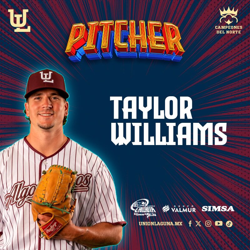 7️⃣⬇️ cambio de lanzador ⬇️sale José Torres, uno de herencia, sin out ⬆️entra Taylor Williams Pizarra 6 por 2 #HéroesEnRevolución 🦸‍♂️⚾️ Presentado por @ChilchotaMx #GrupoValmur @Grupo_SIMSA