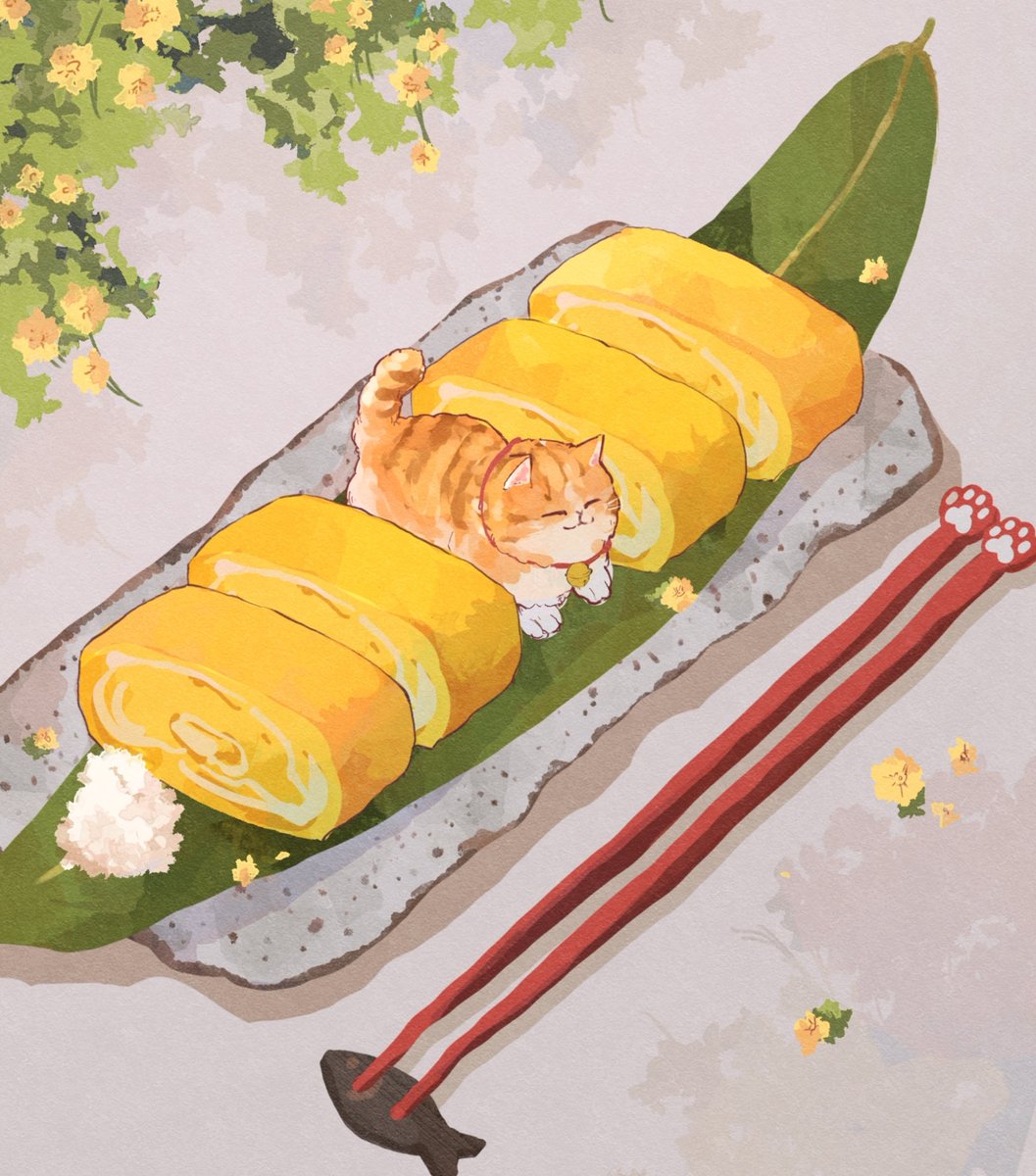 「卵焼き」|おいも🍠のイラスト