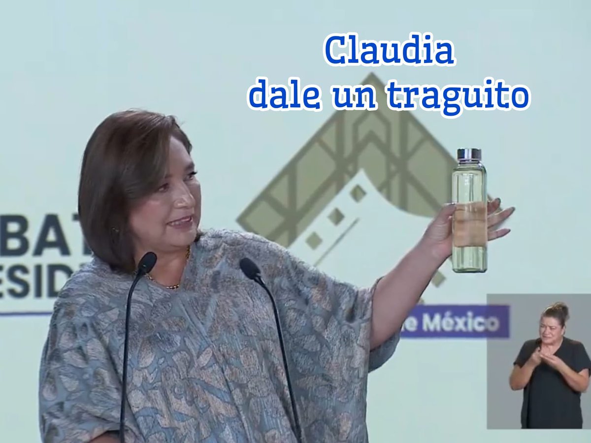 ¡Claudia, te retamos a que bebas agua directamente de la Ciudad de México, llena de contaminantes y heces fecales! México necesita una ingeniera para resolver los problemas del agua. #Xóchitl2024