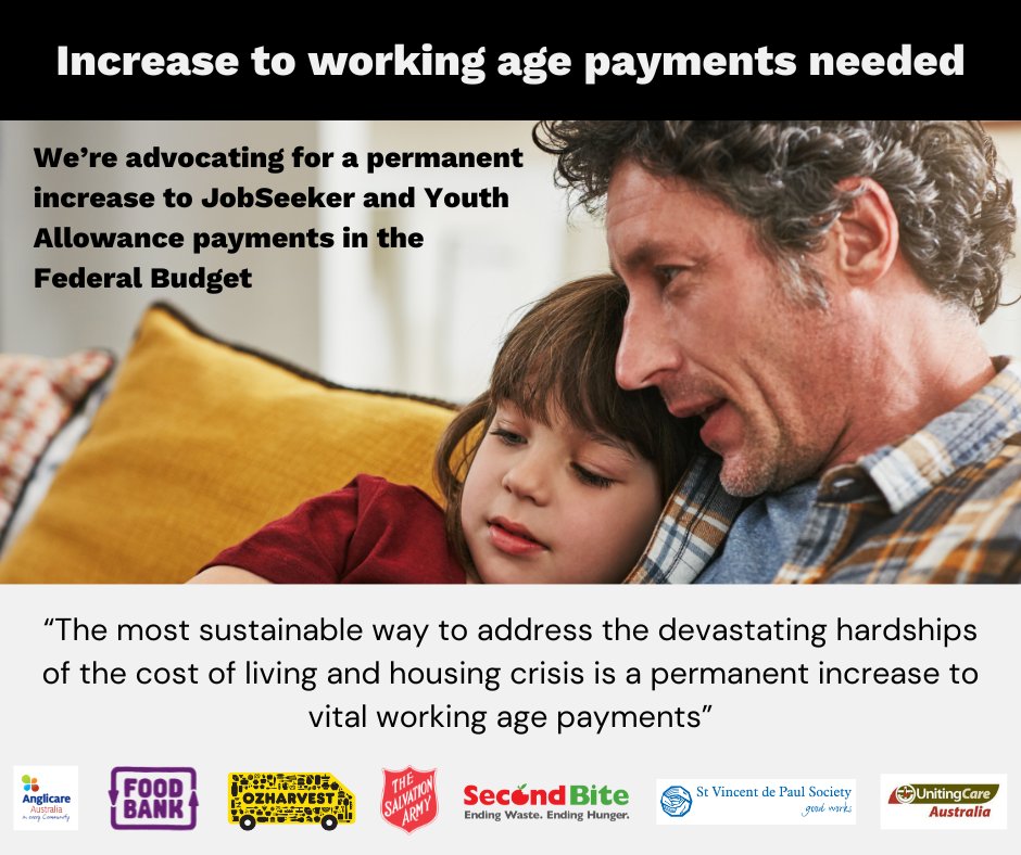 We have joined forces with some of Australia's most important, and extremely vital, food and emergency relief providers, to urge the government to listen to the advice its own experts provided which was to increase working-age payments such as Jobseeker, permanently.

#EndHunger