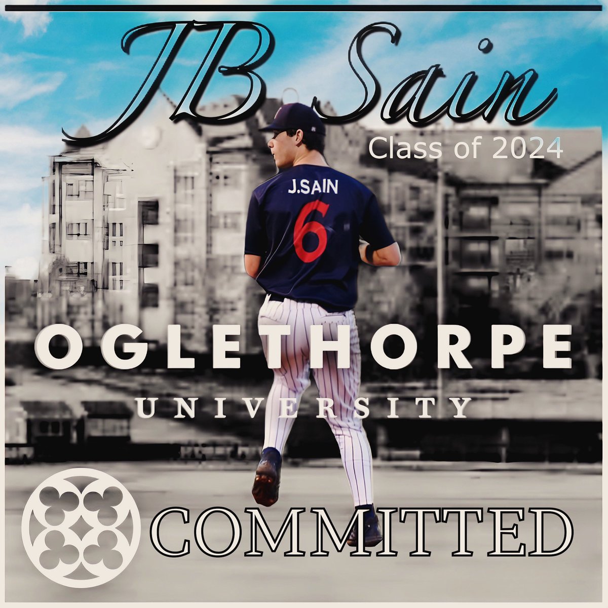 33s Baseball congratulates JB Sain with his commitment to play college baseball at Oglethorpe!!! JB is the 12th 2024 senior to commit!!!