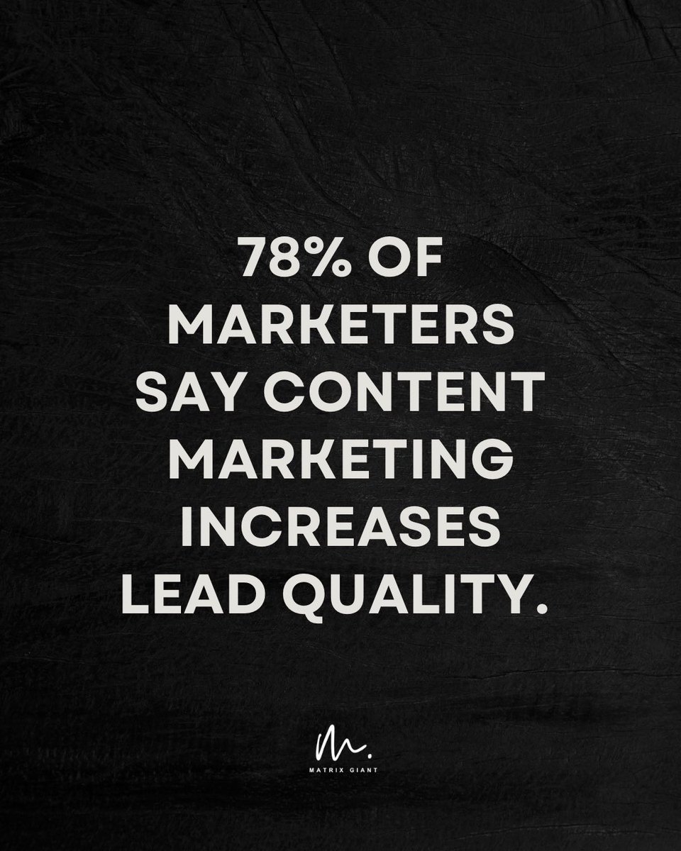 Improve your lead quality with strategic content marketing. #contentisking #leadgeneration #digitalmarketing #websitedevelopment