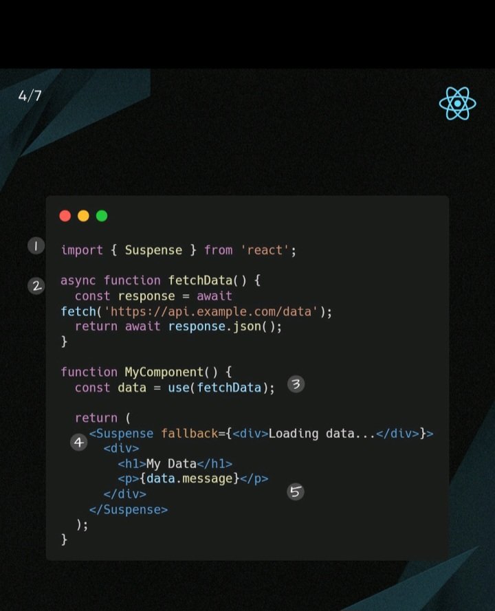 Keyurmulani6021's tweet image. REACT 19 💨
New Api : &apos;use&apos; in react 19
React 10 introduce a new api call simplifying working with asynchronous resources dairect with a render methods.😎
#React #react19 #react19api