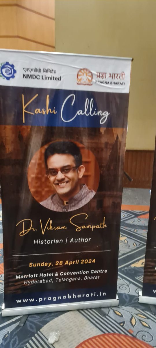 Team #Hindu_eShop is delighted to have been part of the event ' Kashi Calling' and have @vikramsampath visit the stall. Thank you Vikram ji. Look forward to having the #Telugu translation shortly.