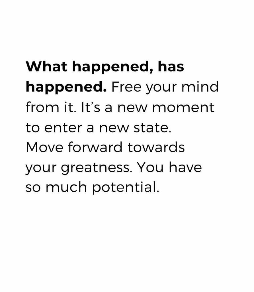 Don't let the past hold you back, it's time to break free and embrace the present. Step into a new state and unleash your greatness. Your potential is limitless. #FreeYourMind #NewBeginnings #UnleashGreatness #Quotes #ThinkBIGSundayWithMarsha