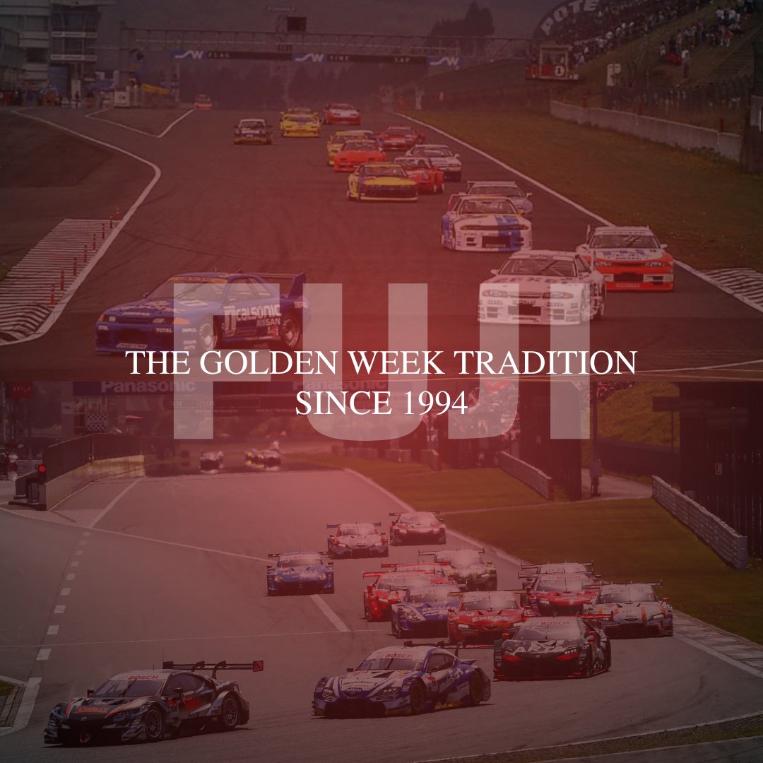 Happy Golden Week to all in Japan. It's a race week 30 years in the making! #Fuji3H #SUPERGT