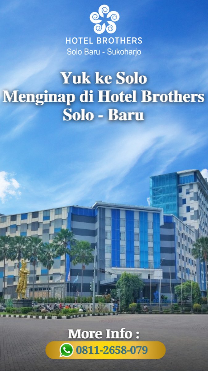 Kuliner Traditional Kota Solo🍛
Nasi Liwet Solo|Selat Solo|Wedang Ronde|Lenjongan Solo
Nikmati kuliner Traditional Kota Solo Bersama Keluarga &amp; menginap di
📍Hotel Brothers Solo Baru
MORE INFO:
WA 0811 2658 079
linktr.ee/Brothers.hotel
#hotelindonesianatour
#hotelindonesiagroup