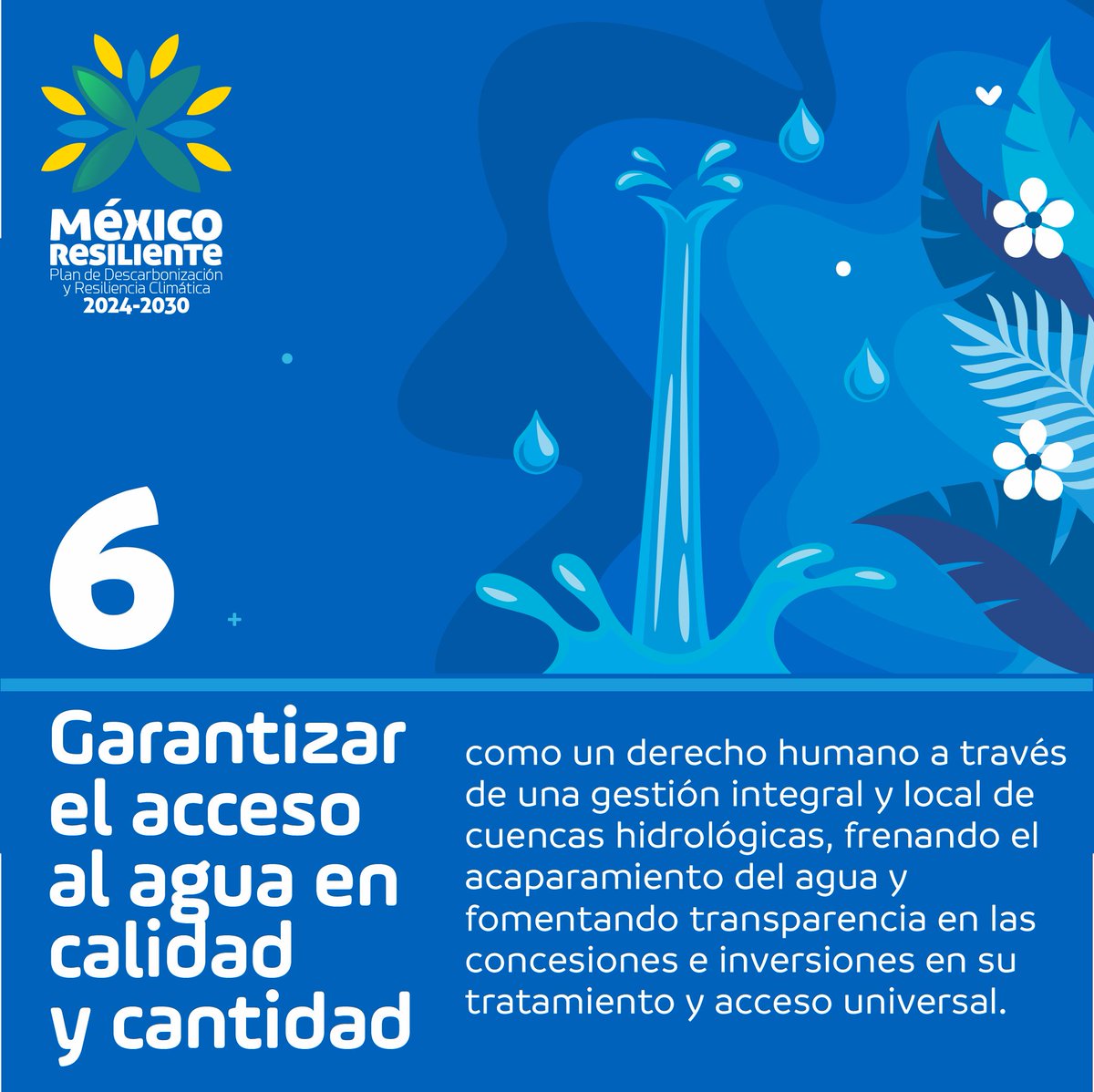 La infraestructura hídrica para garantizar el derecho humano agua y  la tecnificación del riego debe considerar los escenarios de cambio climático. 
 La conservación de ecosistemas es fundamental. #Tenemosunplan #DebateINE