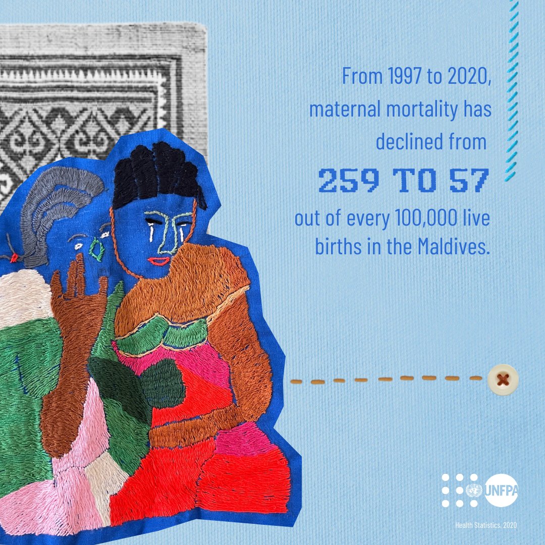 Making motherhood safer is a matter of human rights. With the significant decline in maternal mortality in the Maldives, we’re weaving #ThreadsOfHope into the fabric of our society. #ICPD30 #GlobalGoals #CPD57