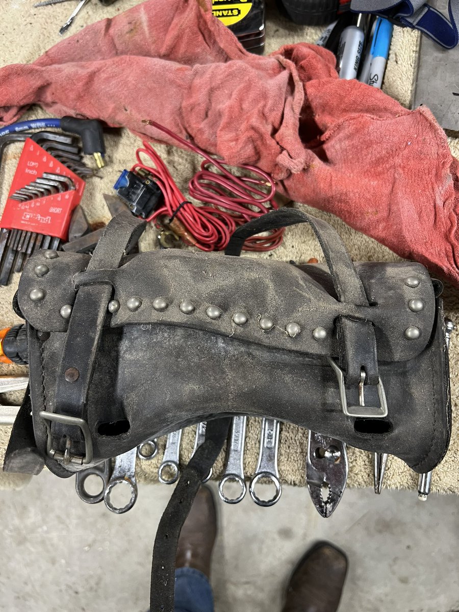 Tool Bag looks real bad.
It’s 23 years old and has been rode hard and put up wet.
What should I do recondition or replace?
