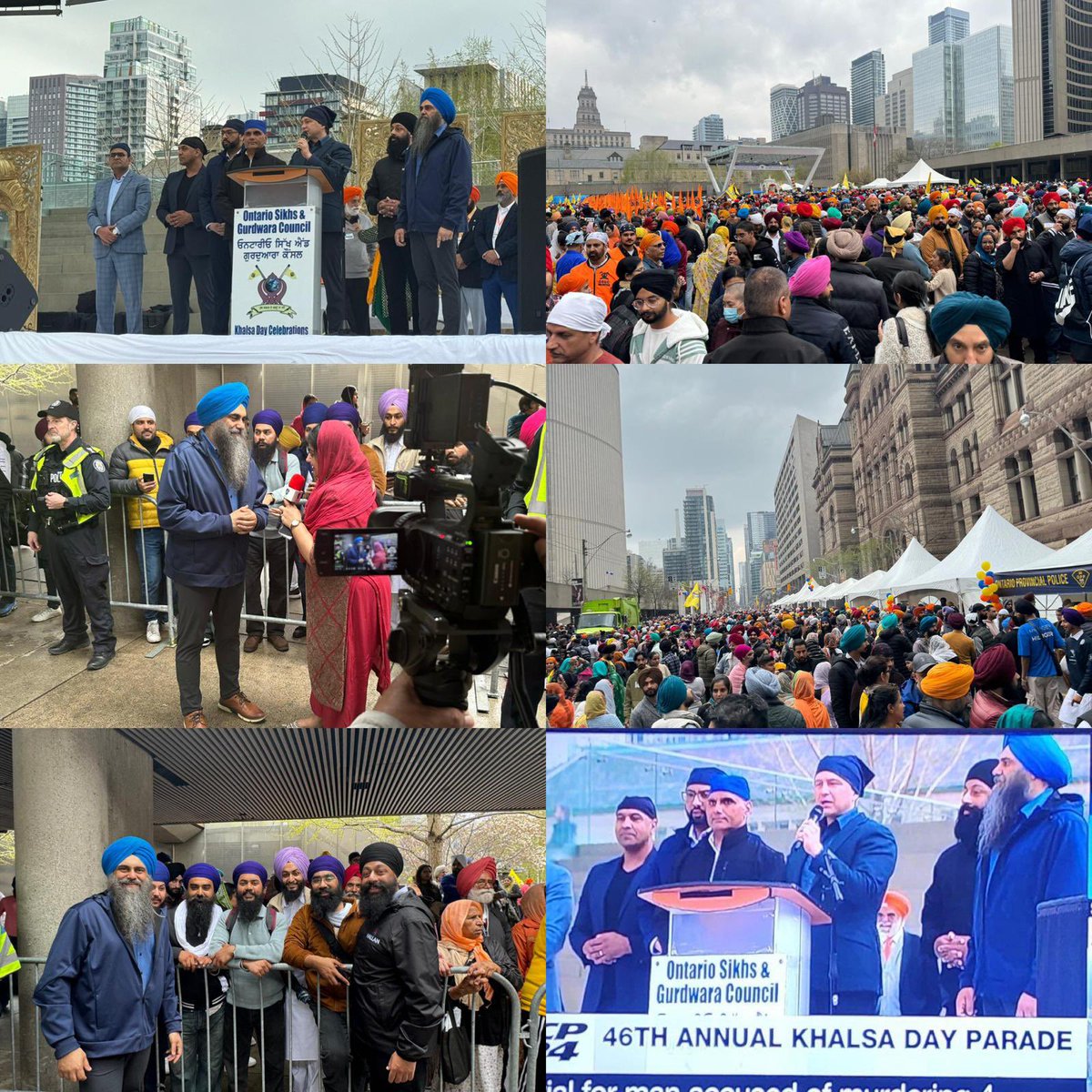 46th annual Khalsa Day Parade in Toronto with our Common Sense Conservative Leader and team @PierrePoilievre @jasrajshallan @ParmGill @ArpanKhanna @IshaqCPC @RealRonChhinzer