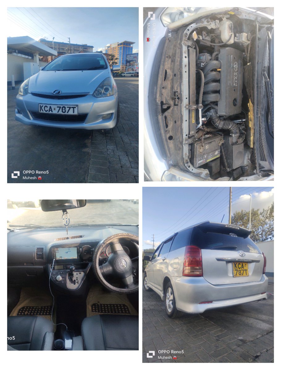 🔥🔥PRICE DROPPED 🔥🔥🔥
TOYOTA WISH
1800cc
Auto 2wd, 
7seater 
Accident free 💯
Leather stitched interior, reverse camera, alloy rims ....
 Current Price kes. 650,000 Only

Call/ WhatsApp 0747230904