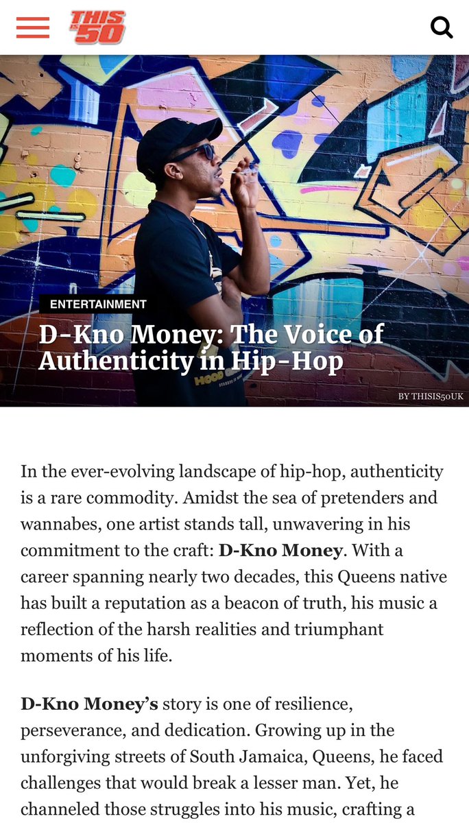 New write up S/o to thisis50 … The Voice of Authenticity 💯💯💯💯💯