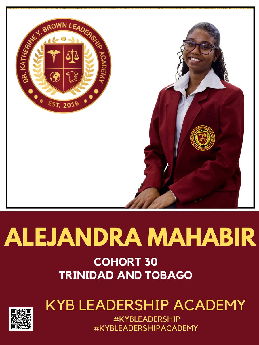 kybleadership's tweet photo. It's official!
Congratulations KYB Leader Alejandra Mahabir. 
Cohort 30
#kybleadership
#kybleadershipacademy https://t.co/9ipoW8qT7m