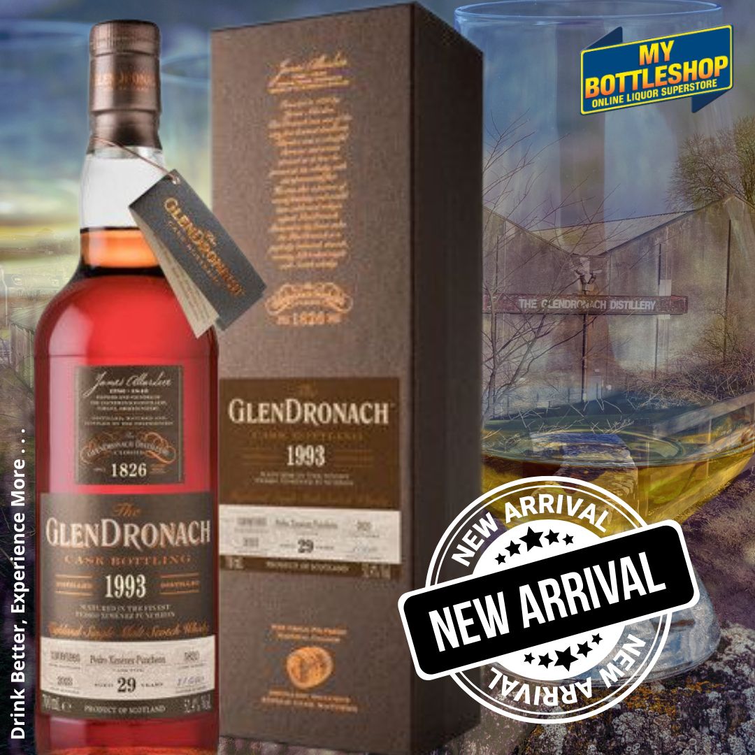 *** AUSTRALIAN MARKET EXCLUSIVE ***
Glendronach 29YO 1993 Single Cask # 5820 700mL >>> bit.ly/4aRFWIo

#DrinkBetterExperienceMore #theglendronach #glendronach #Glendronach1993 #glendronachsinglecask #scotchwhisky #singlemalt #rarewhisky #whiskycollectors