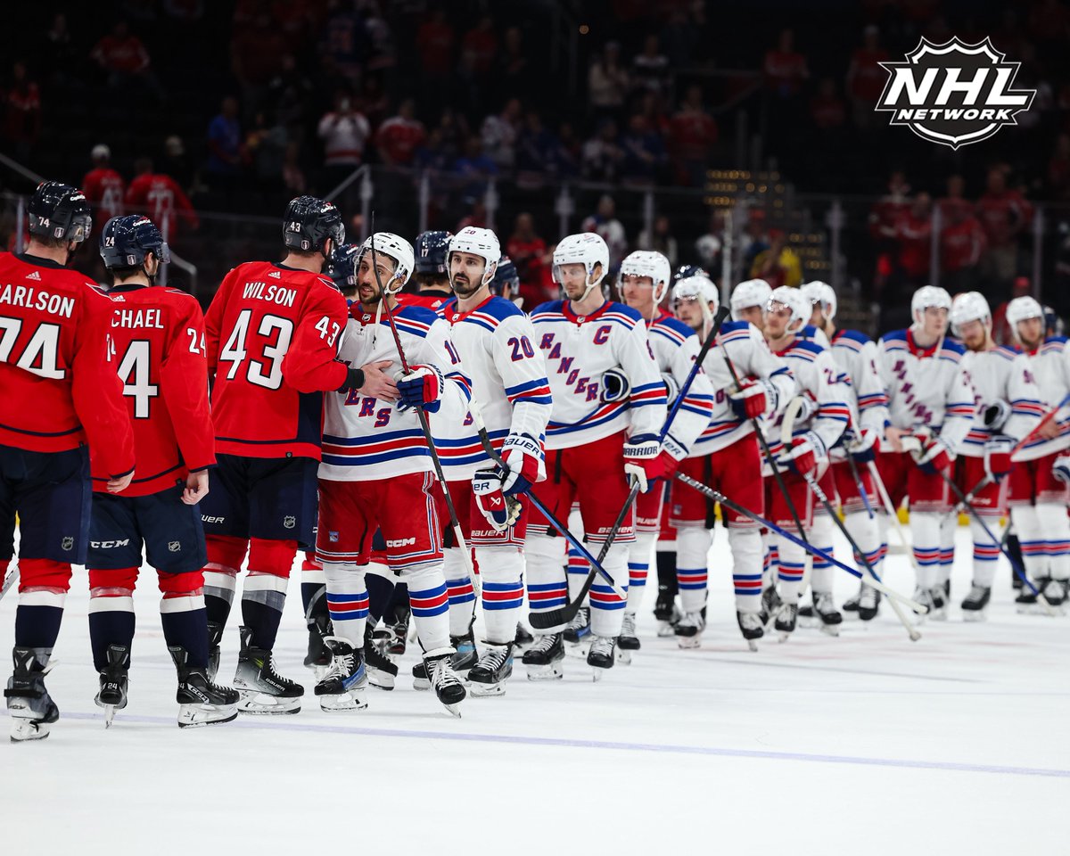 Handshakes in the District. 🤝 #NYR | #ALLCAPS | #StanleyCup