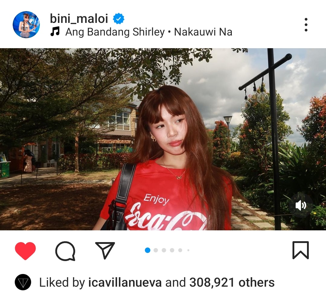 first post ni @bini_maloi sa IG with 300K+ likes 🫶