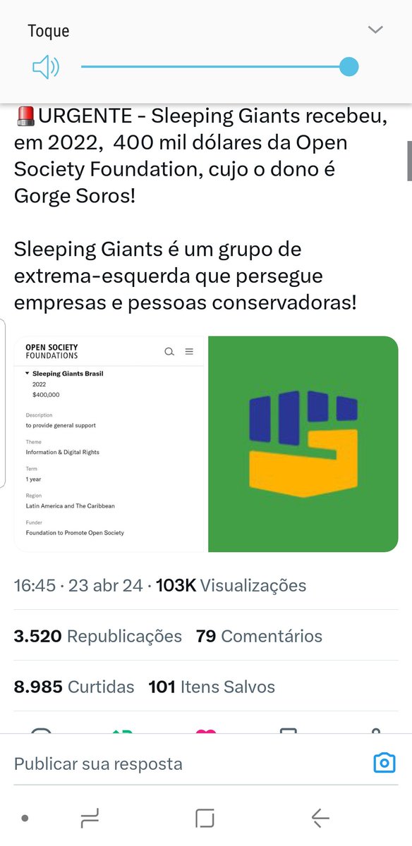 gilbertovieirav's tweet photo. @slpng_giants_pt É mesmo..empregadinhos do Soros? https://t.co/FAMq9uFppk