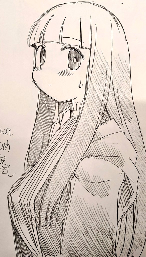 スケブ描き終わりました 回収お願いいたします  12時(過ぎ)に来てって言ったのにぃ