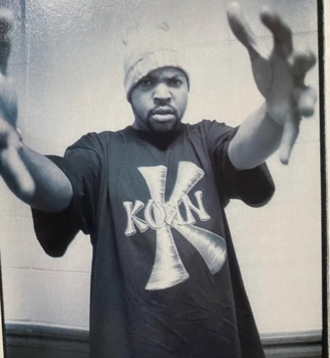 Ice Cube wearing a Korn shirt, you are so wise
