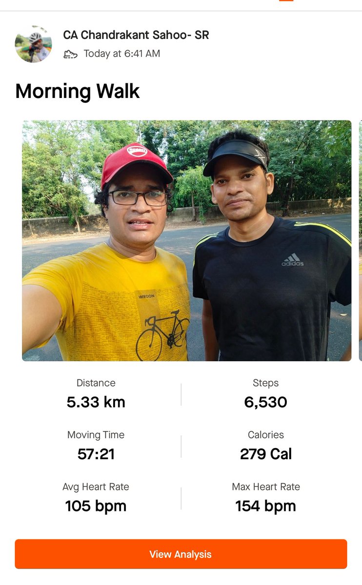 cachandrakant's tweet photo. Good morning!! Walked 5km today to start the week. Daily and small progress towards my fitness goal 😀🥰
#walking #fitness #HealthSIP Happy to get back the bamboo sticks I used during eastern Himalayas trekking 🥰 https://t.co/3PNaY8ULAv