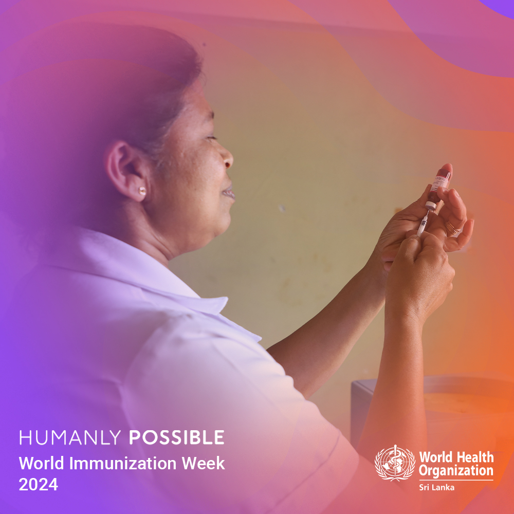 As we observe Immunization Week, let's remember that vaccine hesitancy poses a significant threat to public health. Let's educate, advocate, and ensure confidence in vaccines. #WIW2024 #WorldImmunizationWeek @WHOSEARO @WHO @MoH_SriLanka