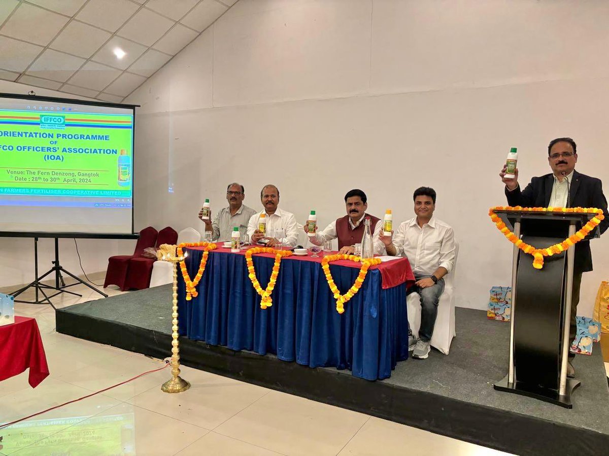 An Orientation program of IFFCO Officers Association is going on in Gangtok, Sikkim where representatives of Officers Association from across the country are taking part. They discussed about spreading awareness among farmers of IFFCO Nano Urea Plus and IFFCO Nano DAP. The…