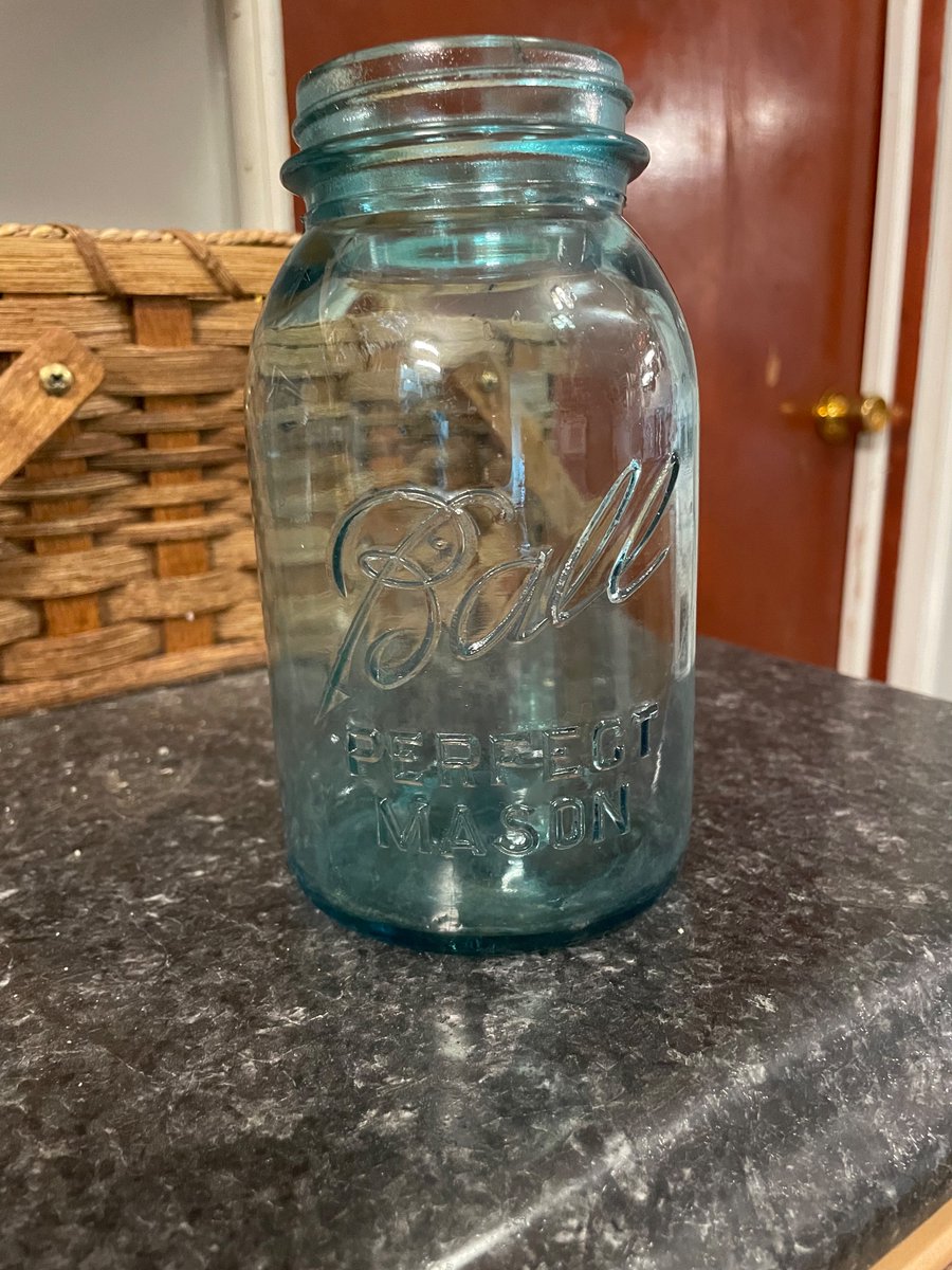 @newell_brands dug this up in an old abandoned dump site behind my grandmas house. Was wondering if there was any info on how old it was. #ballmason #antiqueglass