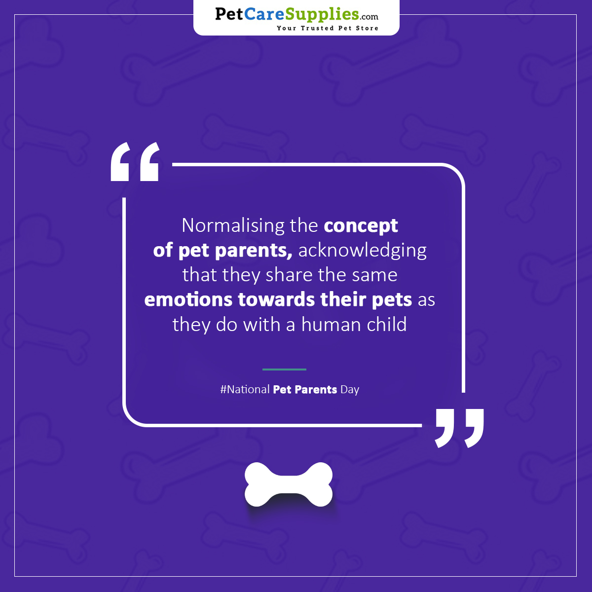 '🐾 Celebrate the unconditional love of our furry friends this National Pet Parents Day! Share a pic of your beloved pet and tag us to spread the joy. Let's show the world why our pets are family! ❤️

#nationalpetparentsday #furfamily #loveyourpet #petcaresupplies #petcare