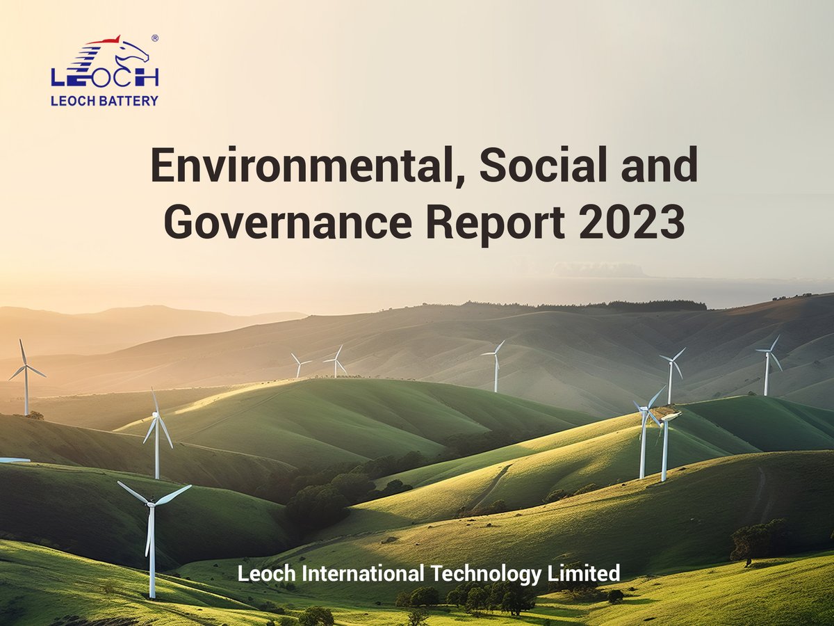 Excited to share Leoch latest #ESG report! 🌿 Our commitment to sustainability has never been stronger.  
Learn more : y12.d4t.cn/X7me7Z 
#SustainabilityGoals #CorporateResponsibility