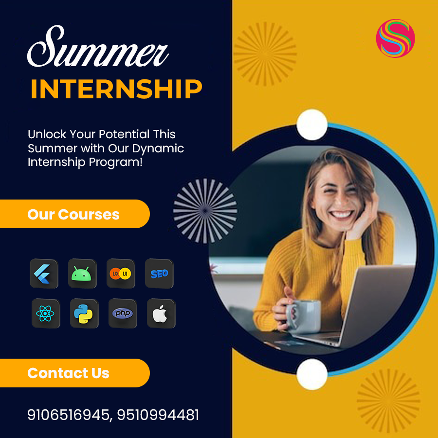 Unlock your potential this summer with our dynamic internship program!
#internship #summerprograms #techskills #careergrowth #innovation #learncoding #programming #androiddeveloper #uxuidesign #seotips #iosdevelopment #php #technology #codingbootcamp #techcareer #summerinternship