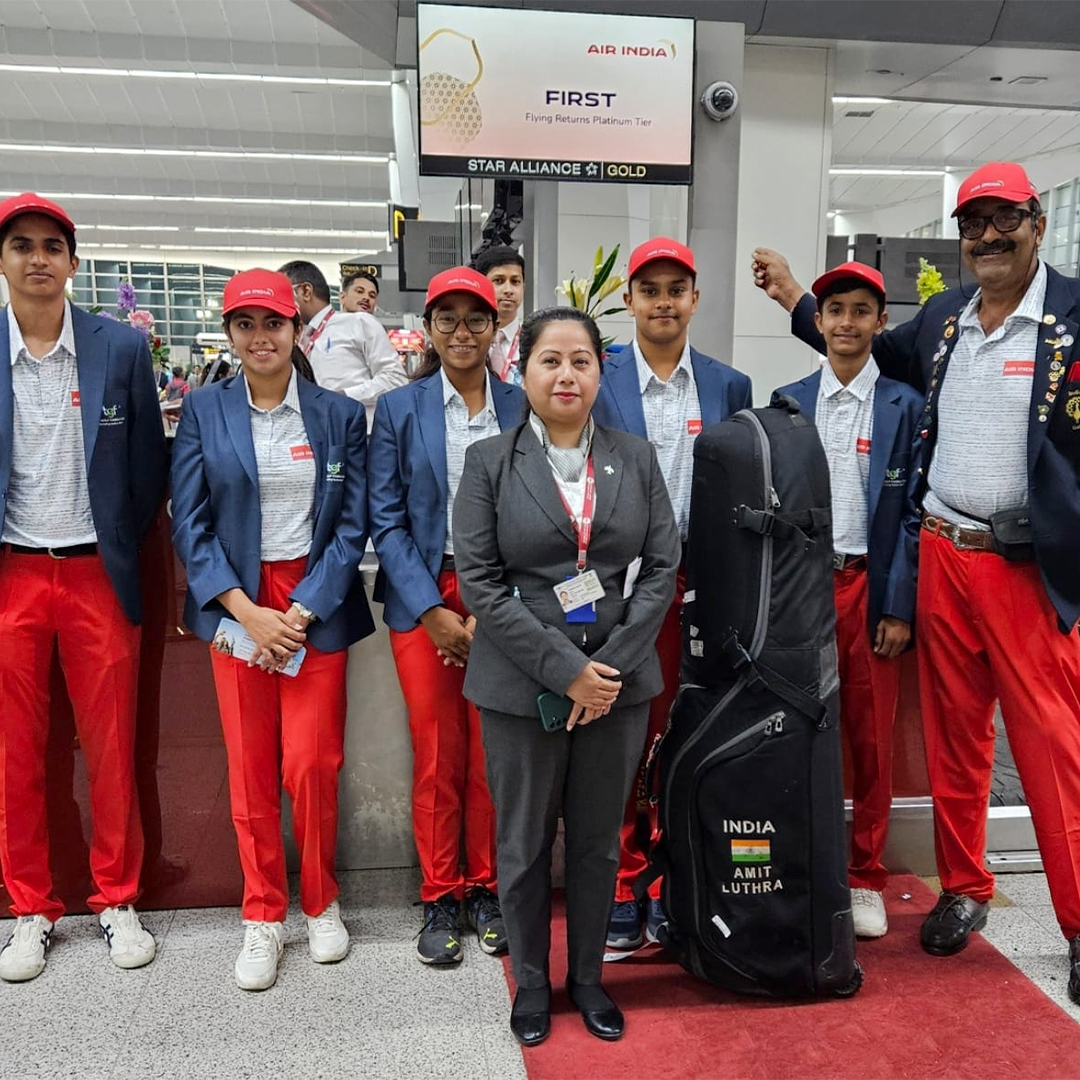 All eyes on Tokyo as our young champions from @TGFgrowingGolf represent India at the Asia-Pacific Golf Confederation Junior's event.

Drop a 👏🏻 to show your support. 

#FlyAI #AirIndia #Golf #NonStopExperiences