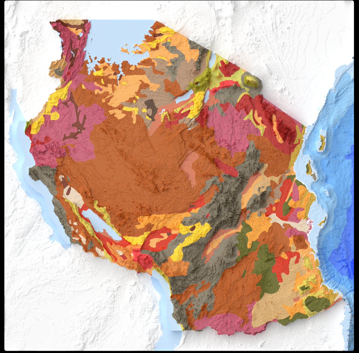 Tanzania🇹🇿
Soil map
#geospatial #gischat  #Basin #dataviz #render #qgis #blender #b3d
