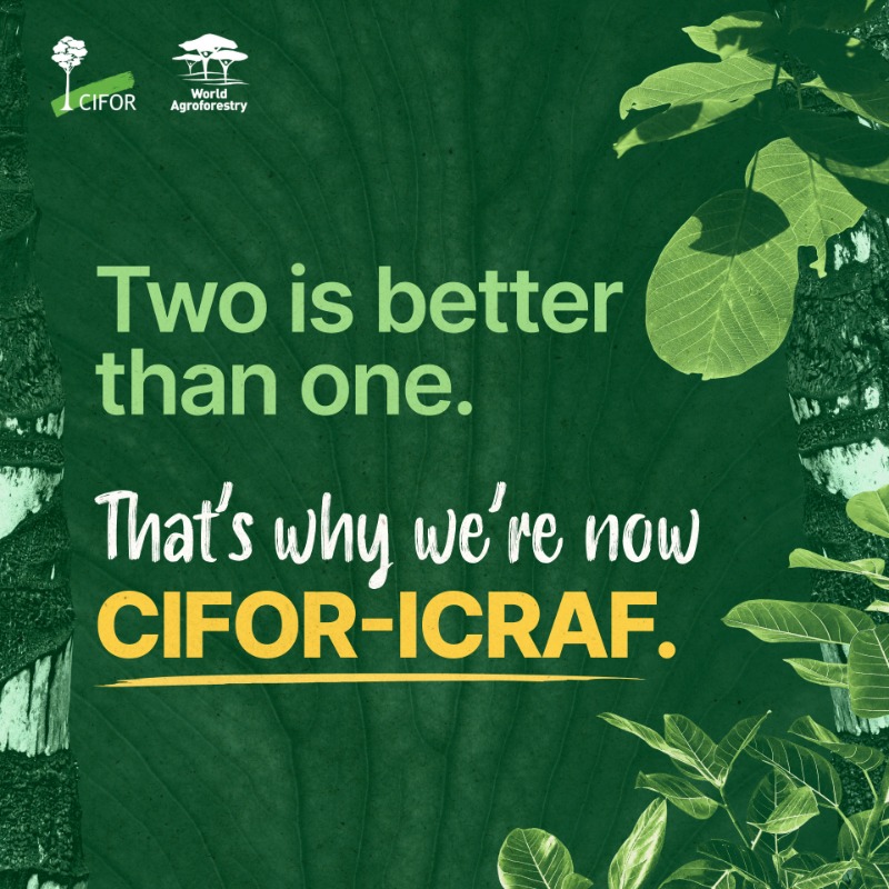 What better way to address the global problems for forests and landscapes than to bring two research giants together? Follow @CIFOR_ICRAF 🍃