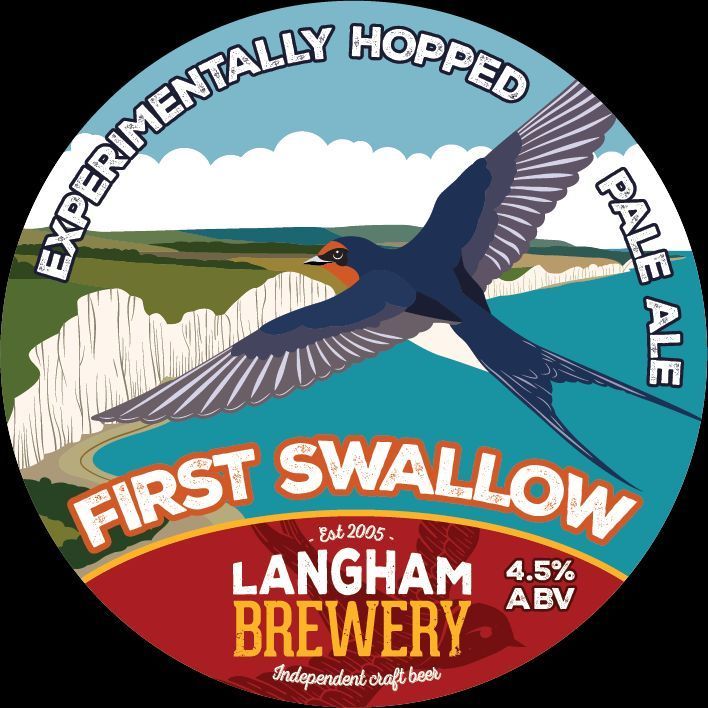 Our beautiful new brew is ready to order from today, Monday 29th April. This bright, flavourful brew offers you the chance to 'First Swallow' 2 exciting new experimental hops! Contact our friendly team to reserve yours. bit.ly/LBrewery @langhambrewery ☎️ 01798 860861⠀