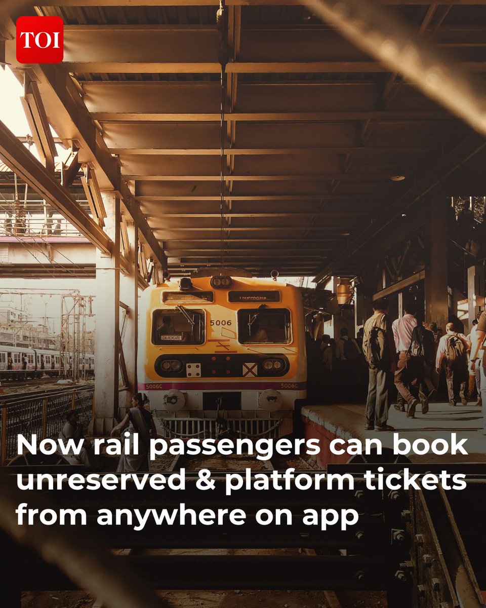 #IndianRailways removes geo-fencing for UTS tickets, promoting digitalization and allowing passengers to book from any station via smart phones, reducing queue wait times and catering to summer special train service demand. toi.in/ZizCrZ/a24gk