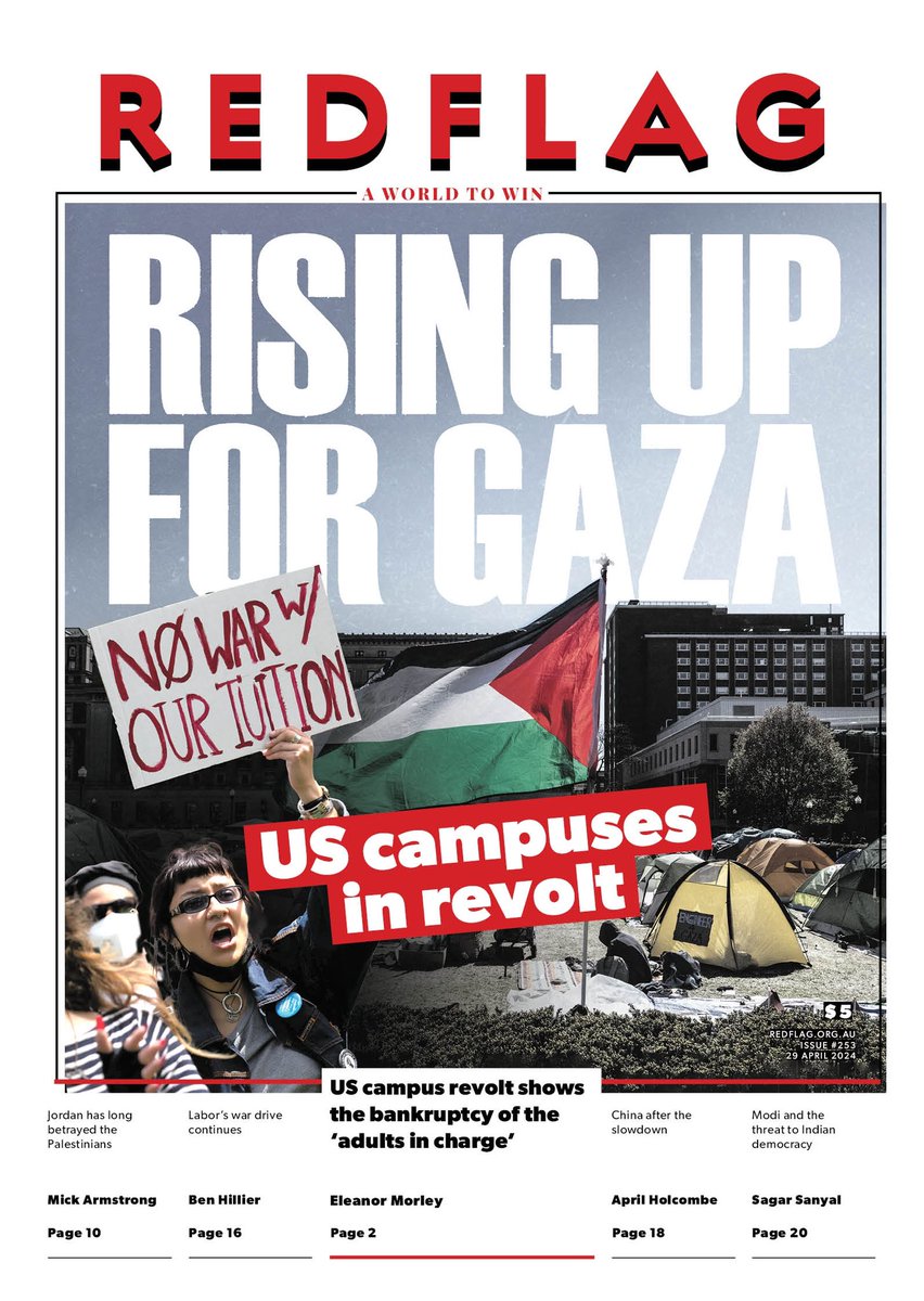 Hope on the horizon! Captured on the front of the latest @RedFlag_SA paper. Subscribe now and join the resistance asap!