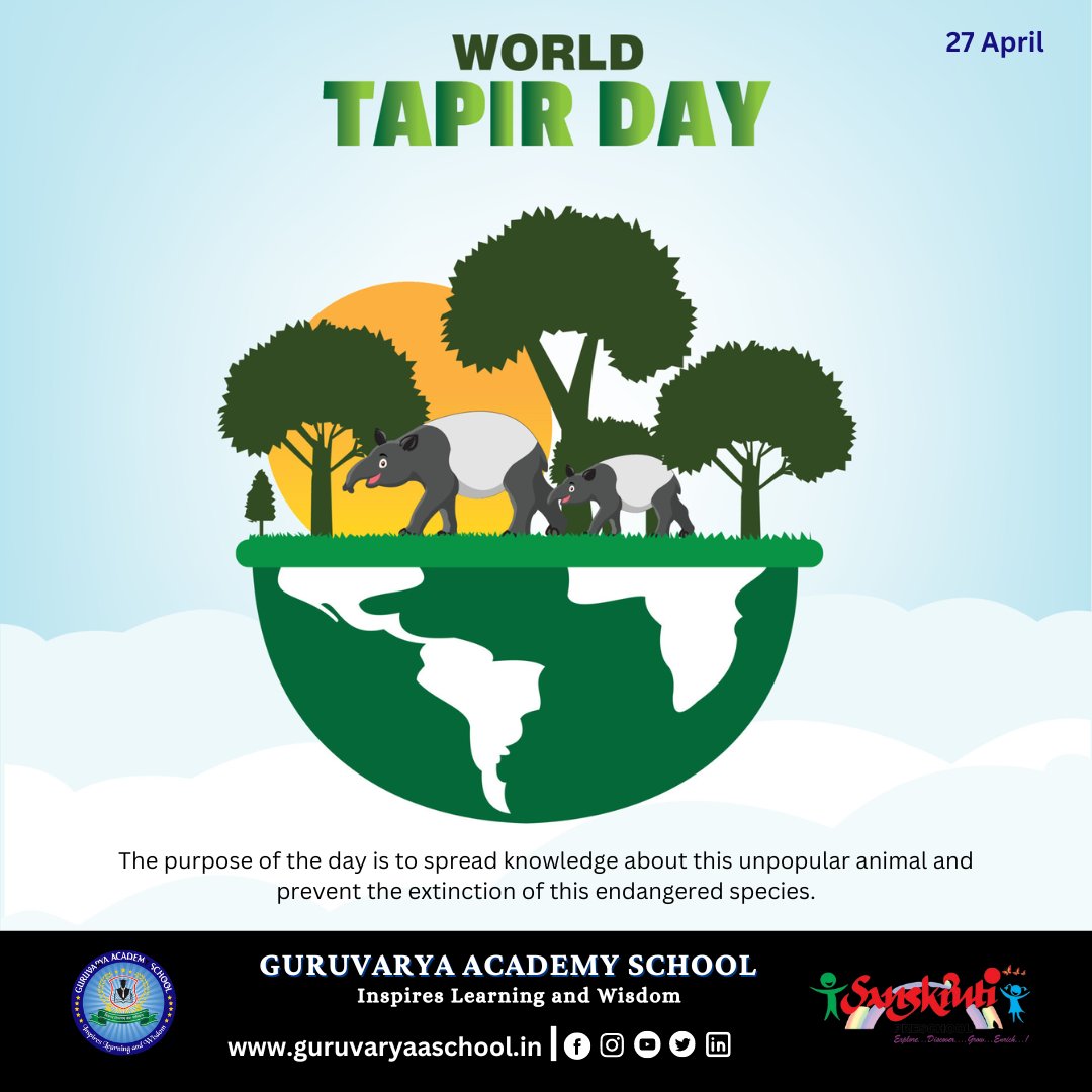 World Tapir Day is a unique celebration dedicated to raising awareness about tapirs, those curious creatures that have roamed the Earth for millions of years.

#tapir #zoo #tapirs #animals #animal #tapirus #nature #wildlife #zoolife