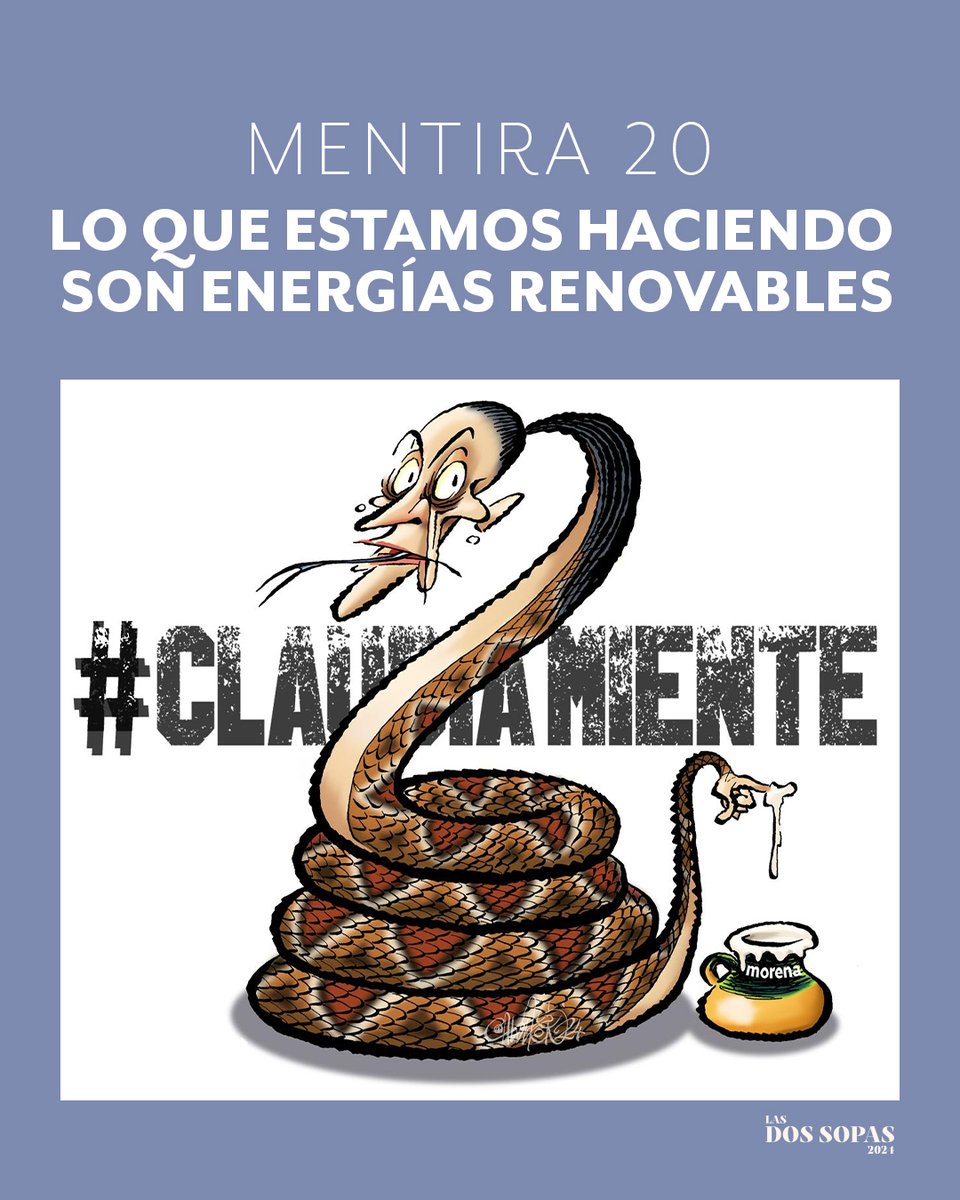 MENTIRA 20: Lo que estamos haciendo son energías renovables. #ClaudiaMiente #SegundoDebate #DebateINE #DebatePresidencial2024 #LaCandidataDeLasMentiras