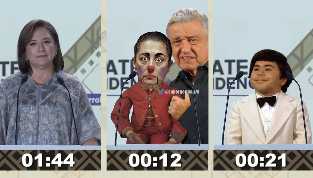 <a href="/CarlosLoret/">Carlos Loret de Mola</a> <a href="/latinus_us/">Latinus</a> La calca parece que está obligada a aventarse un informe presidencial en el debate.