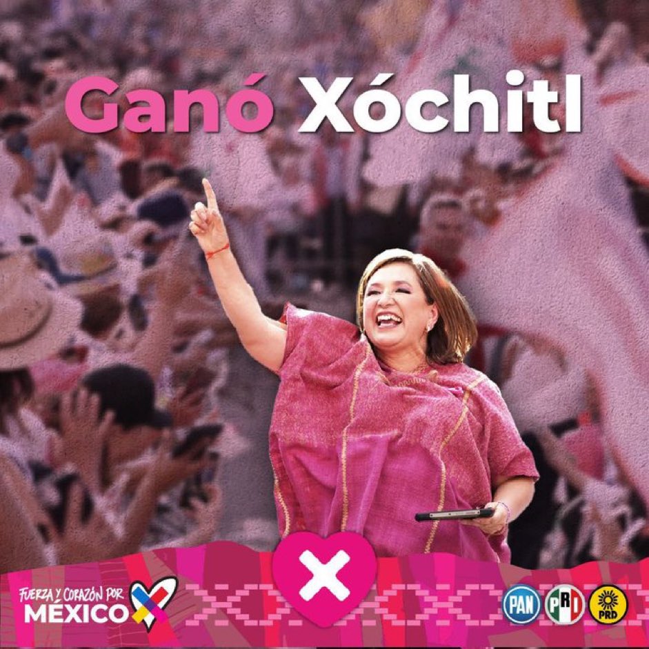 Es todo el tuit
#XochitlPresidenta
#XochitlGanaElDebate 
#CandidataXingona
#MiVotoParaXochitl11